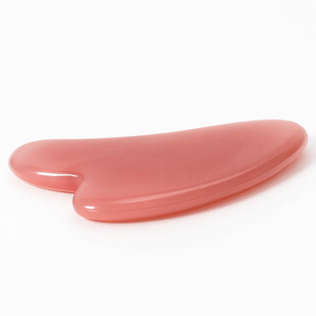Heart-Shaped Gua Sha Facial Massage Tool Pink Resin