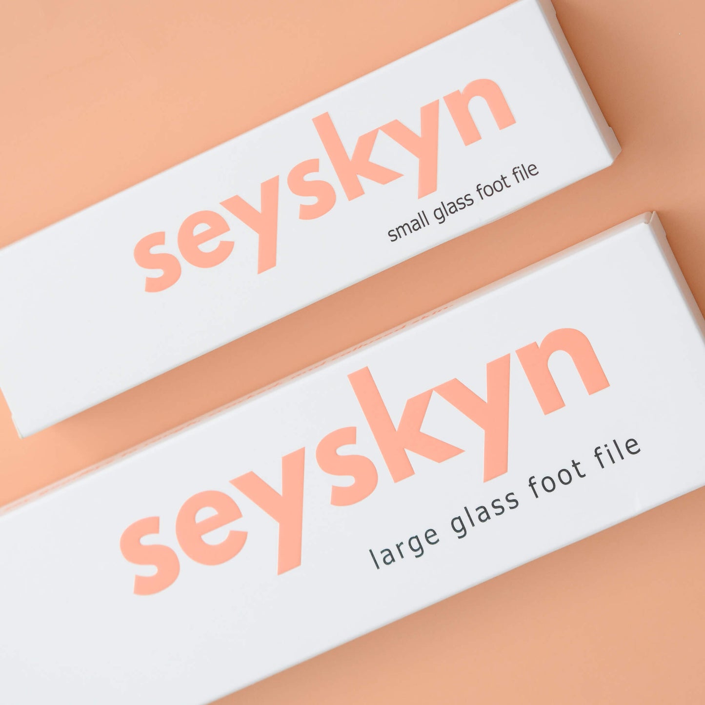 Seyskyn Crystal Clear Small & Large Glass Foot File Bundle